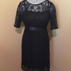 Motherhood Maternity Black Lace Dress S